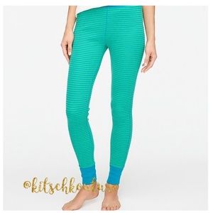 J. Crew Striped Waffle Leggings Size Small